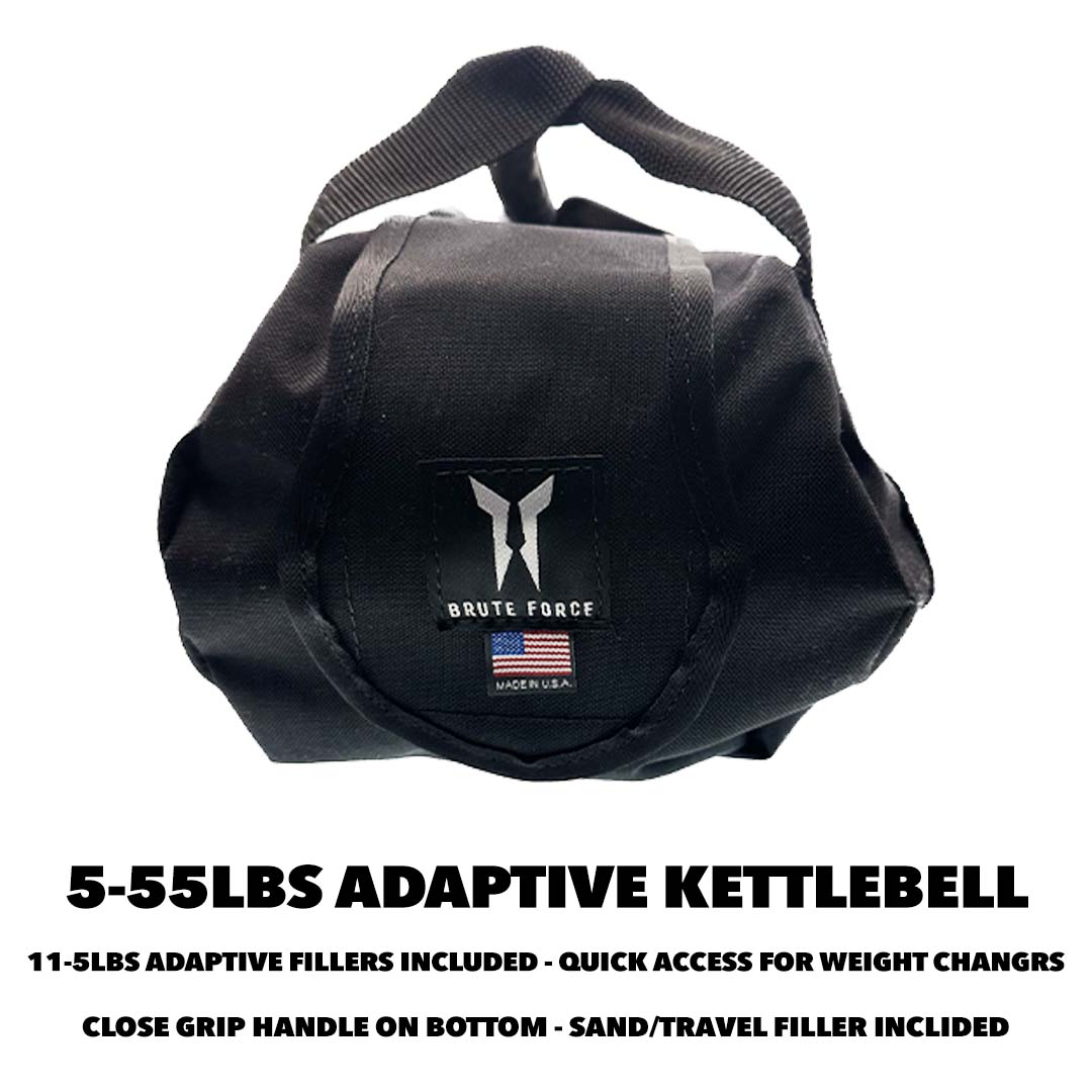 Adaptive Kettlebells | 5-35lbs (13.6kg max) & 5-55lbs (24.9kg max)