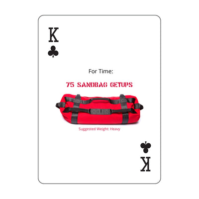 SandDeck Workout Playing Cards - King of Clubs